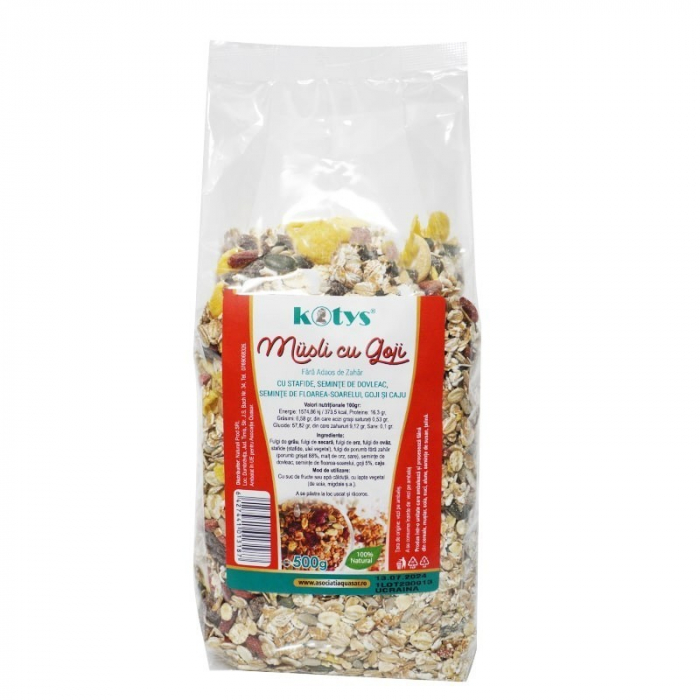 KOTYS MUSLI CU GOJI FARA ZAHAR 500G [1]