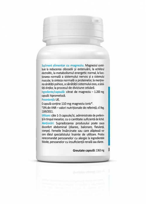 MAGNESIUM CITRATE 1200 MG 30 CPS [2]