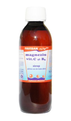 MAGNEZIU, VITAMINA C SI B6 SIROP 250 ML [1]