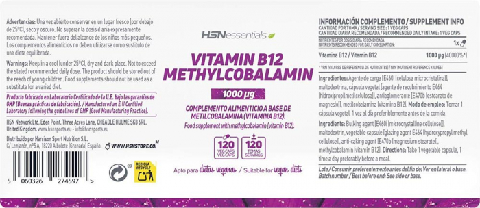 METHYLCOBALAMIN 1000MCG 120 CPS [2]