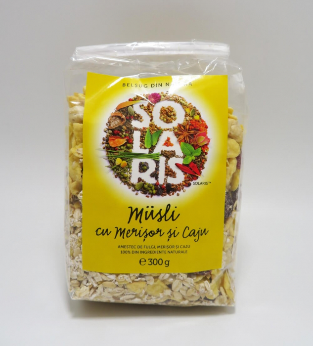 MUSLI CU MERISOR SI CAJU 300 G SOLARIS [1]