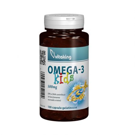 OMEGA 3 NATURAL PENTRU COPII 100CPS GELATINOASE [1]