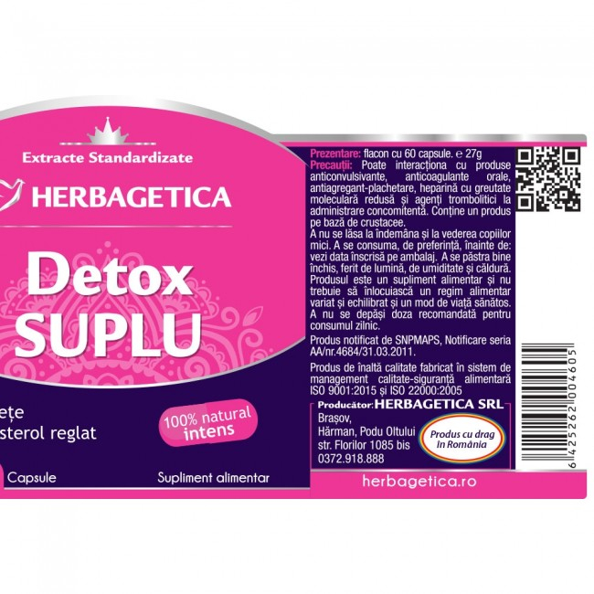 PACHET DETOX SUPLU 60 CPS +10 CPS [2]