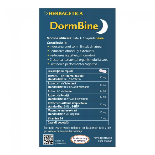 PACHET FARASTRES DORMIBINE 30+30 CPS [3]