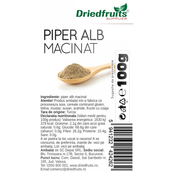 PIPER ALB MACINAT 100G [2]