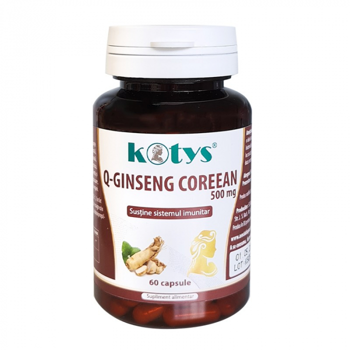 Q-GINSENG COREEAN 500MG 60CPS KOTYS [1]