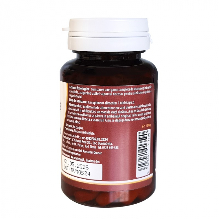 Q-MULTIVITAMINE SI MINERALE PREMIUM COMPLEX 60TB KOTYS [3]