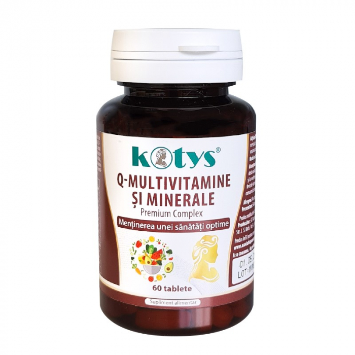 Q-MULTIVITAMINE SI MINERALE PREMIUM COMPLEX 60TB KOTYS [1]