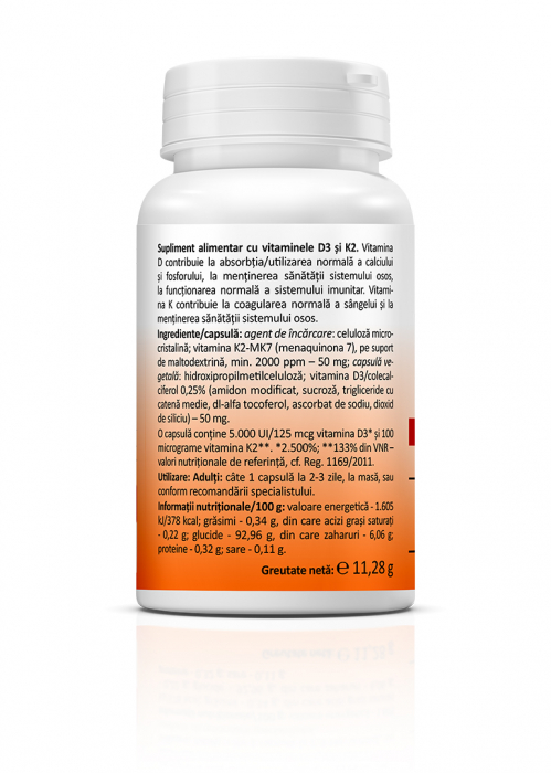 Vitamina D3+ K2 FORTE 30 CPS ZENYTH [2]