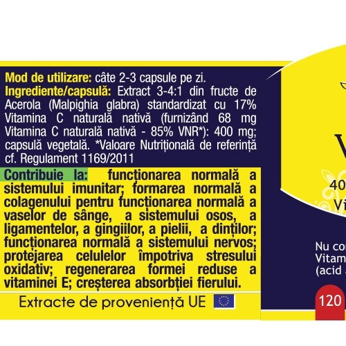 VITAMINA C FORTE 400 MG 120 CPS [2]