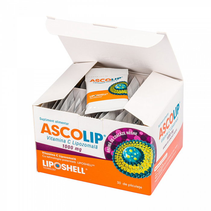 VITAMINA C LIPOZOMAL CU COACAZE NEGRE 1000MG 30 PLICURI [2]