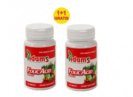 Suplimente - ACID FOLIC 400 µG 30 CPS 1+1