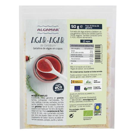 Alimentare - AGAR AGAR FULGI 50 G ECO ALGAMAR