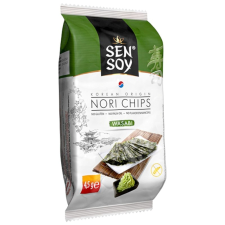Chipsuri - ALGE NORI CHIPS WASABI FARA GLUTEN 4.5G