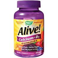 Suplimente - ALIVE CALCIUM+D3 GUMMIES 60 JELEURI