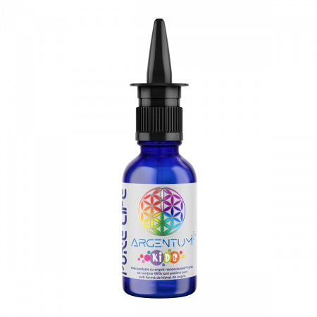 Argint coloidal - ARGENTUM KIDS 15 PPM 30 ML CU PULVERIZATOR NAZAL
