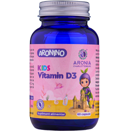 Mamici si Copii - ARONINO KIDS Vitamin D3 60 capsule -