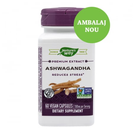Suplimente - ASHWAGANDHA 500 MG 60 CPS
