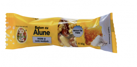 Alimentare - BATON CU ALUNE MIERE SI SARE MARINA 30G