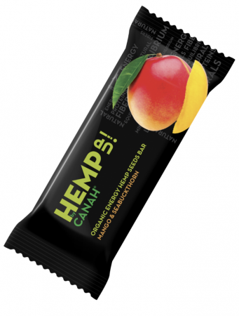 Produse BIO - BATON DIN SEMINTE DE CANEPA CU MANGO SI CATINA ECO 48 G CANAH