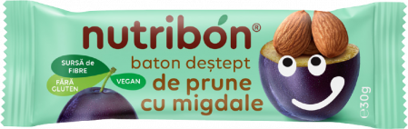 Alimentare - BATON VEGAN DE PRUNE CU MIGDALE 30G