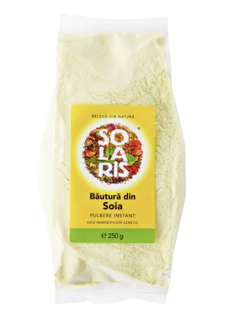 Lapte praf vegetal - BAUTURA INSTANT DIN SOIA INTEGRALA 250 G SOLARIS