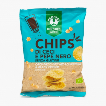 Alimentare - BIO CHIPSURI DE NAUT SI PIPER NEGRU 40G