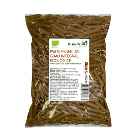 Produse BIO - BIO PENNE GRAU INTEGRAL 500G