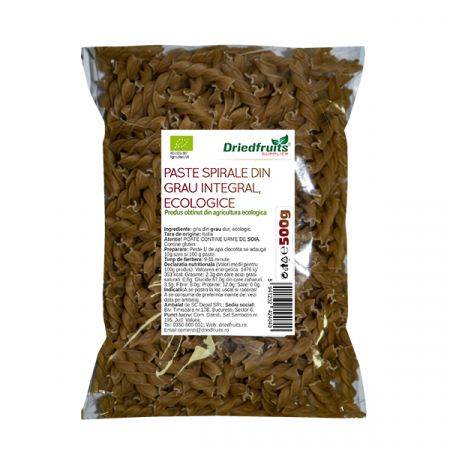 Produse BIO - BIO SPIRALE GRAU INTEGRAL 500G