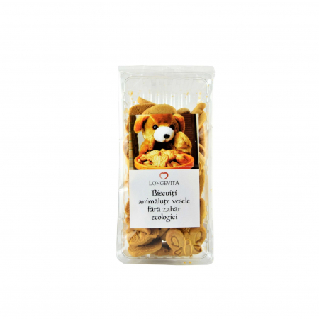 Alimentare - BISCUITI ANIMALUTE VESELE FARA ZAHAR ECO 140 G LONGEVITA