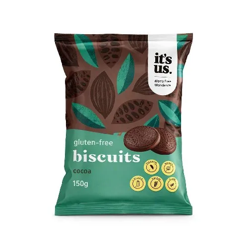 BISCUITI CU CACAO FARA GLUTEN 150G