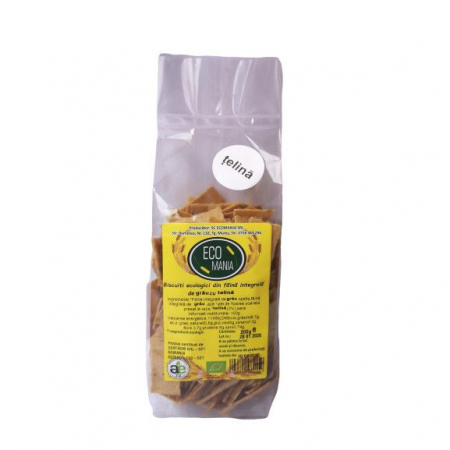Cafea si Dulciuri - BISCUITI ECO CU TELINA 200 G