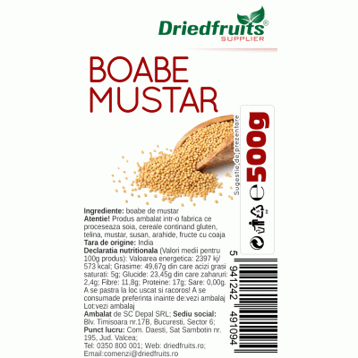 Alimentare - BOABE MUSTAR 500 G