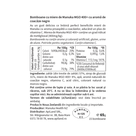 BOMBOANE MANUKA CU COACAZE 60 G [1]