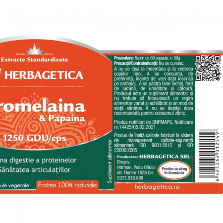 BROMELAINA & PAPAINA 60 CPS [2]