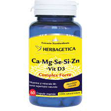 Suplimente - CA+MG+SE+SI+ZN ORGANICE CU D3 60 CPS