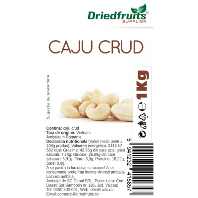 Nuci, Semințe - CAJU CRUD 1 KG