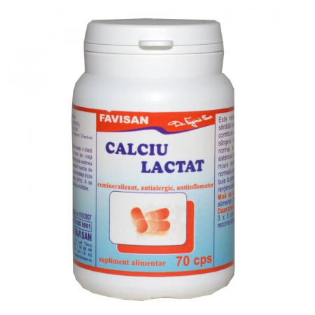 Colesterol - CALCIU LACTAT 70 CPS
