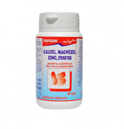 CALCIU, MAGNEZIU, ZINC, FOSFOR 40 CPS