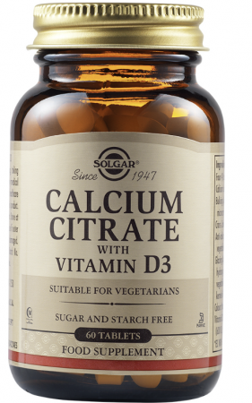 Afectiuni - CALCIUM CITRATE 250MG + VITAMIN D3 60 CPS