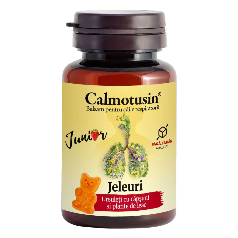 Suplimente - CALMOTUSIN JUNIOR URSULETI CU CAPSUNI 20 JELEURI