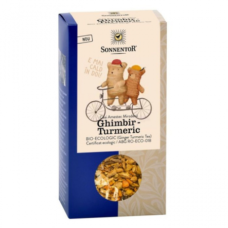 Digestie lentă - CEAI GHIMBIR TURMERIC ECO 120 G