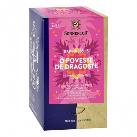 Produse BIO - CEAI HAPPINESS IS...O POVESTE DE DRAGOSTE ECO 18 DZ SONNENTOR