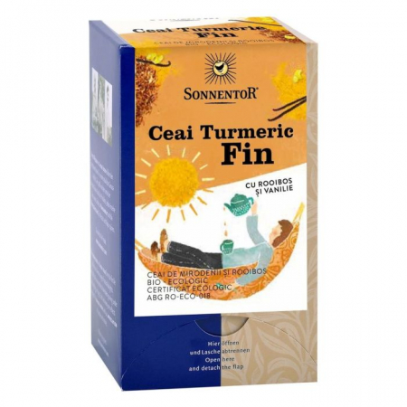 Ceaiuri - CEAI TURMERIC FIN CU ROOIBOS SI VANILIE ECO 18 DZ SONNENTOR