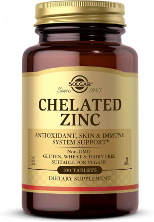 Piele, par si unghii - CHELATED ZINC 22MG 100TB