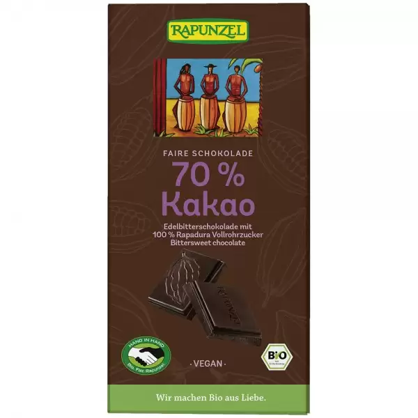 CIOCOLATA AMARUIE 70% CACAO VEGANA 80 G