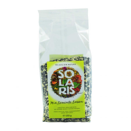 Alimentare - CONDIMENT - MIX SEMINTE SUSAN ALB SI NEGRU 150 G SOLARIS