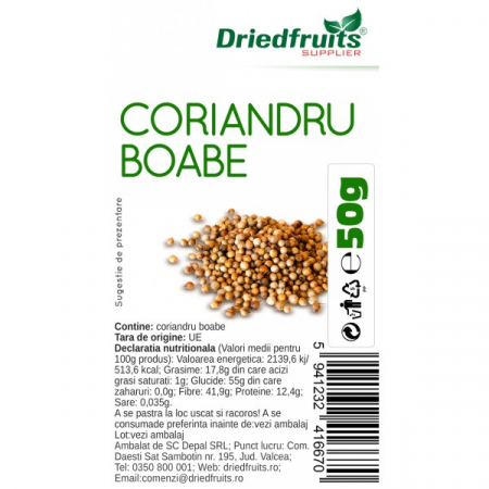 Alimentare - CORIANDRU BOABE 50 G