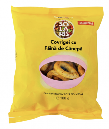 Gustari - COVRIGEI CU FAINA DE CANEPA 100 G SOLARIS