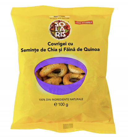 COVRIGEI FAINA INTEGRALA CU SEMINTE CHIA SI FAINA DE QUINOA 100 G SOLARIS